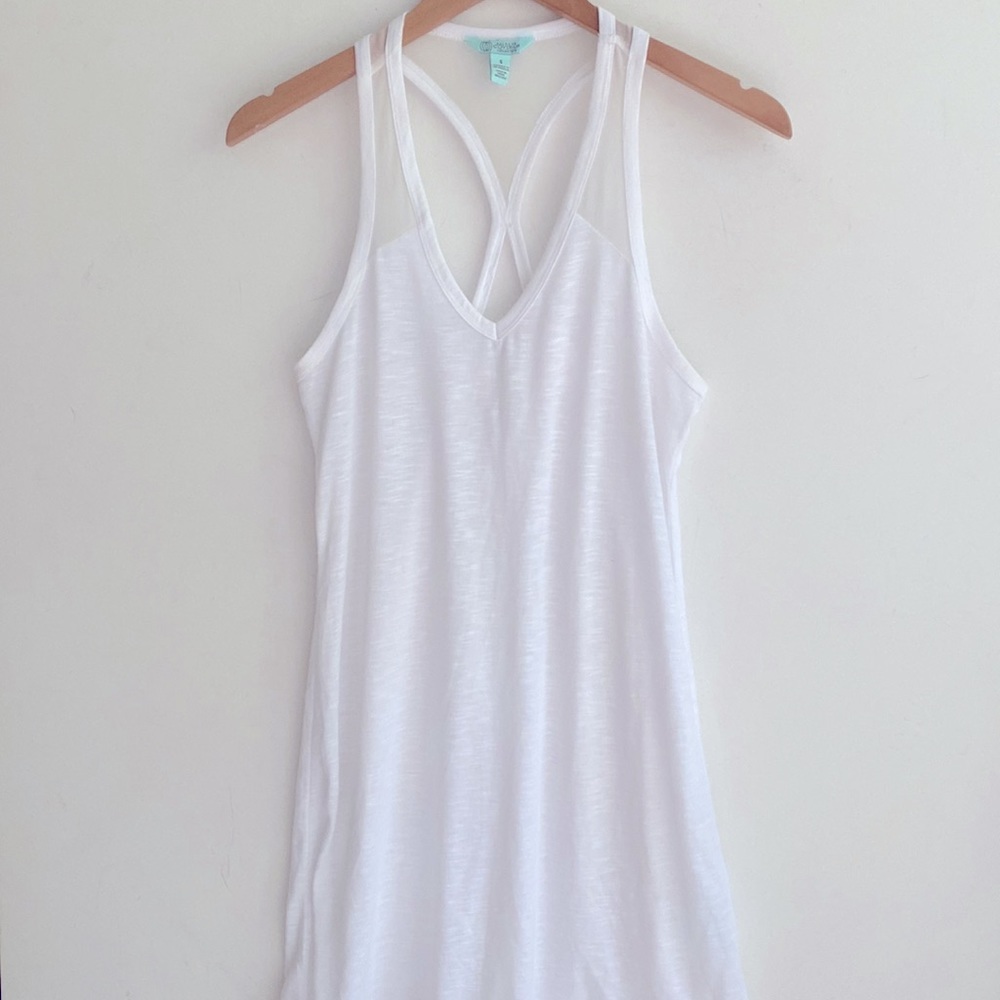 Balance CoverUp Collection White Racerback Tank, Size S